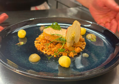 Restaurant La Suite à Bourges - Foie gras, cuit au cidre, Pommes d'épices